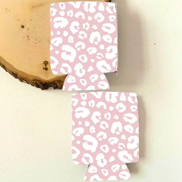 Summery Sublimated Koozies (Leopard Print Pink) BBQ,Beach & Poo… - Picture 1 of 1